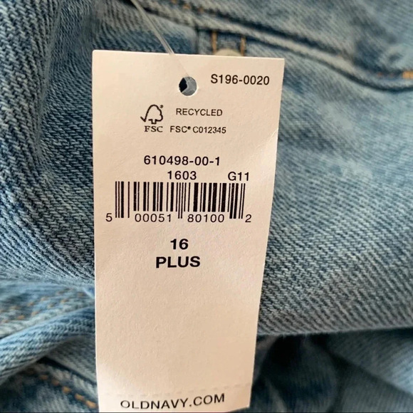 **NEW Old Navy O.G. Straight High Rise Built-In Tough Denim Jeans - Picture 9 of 10